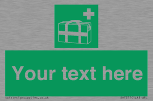 Custom sign safe condition Medical grab bag